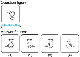 Non verbal reasoning, water images practice questions with detailed solutions, water images question and answers with explanations, Non-verbal series, water images tips and tricks, practice tests for competitive exams, Free water images practice questions